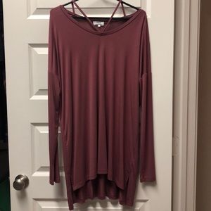 PIKO Long Sleeve Criss Cross Top - Nocturne